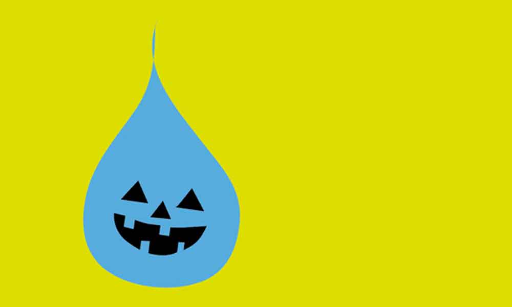 Escasez de agua Halloween