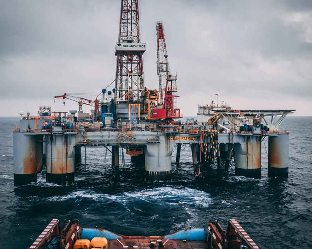Pozo petrolero marino