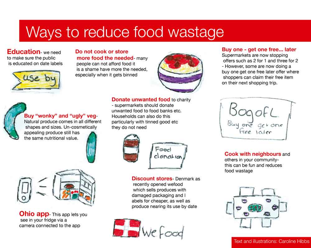 Infografía food waste